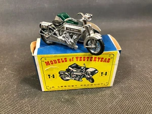 Antique 1914 MATCHBOX Models of Yesterday Sunbeam Motor Cycle Miniature Vehicle - Picture 1 of 12