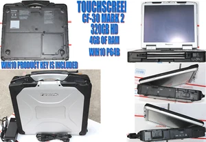 PANASONIC CF-30 L7500 2 DUO 1.6GHZ/ TOUCH/ BT/ DVDROM/ WIN10 P64 /320GB HD / - Picture 1 of 12