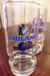 3 Paulaner Biergläser 0,25l, neuwertig, Sammlerglas, Souvenir München, Rarität - Bild 1 von 9