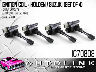 IGNITION COIL FOR SUZUKI BALENO CARRY IGNIS JIMNY LIANA SWIFT SX4 VITARA x4 - Image 1 of 4