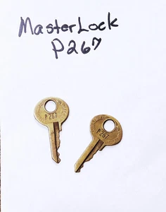 2) Master Lock Padlock Key P267 - Picture 1 of 3