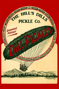 Crispy Crunchy Freshness Dill Pickles Art Wall Indoor Room Poster - POSTER 20x30 - Picture 1 of 4