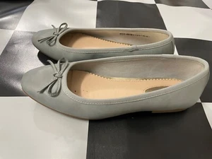 Halbschuhe Ballerinas Graceland Deichmann hellblau Glattleder Gr. 36 - Bild 1 von 6