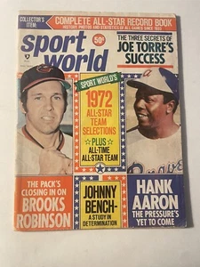 Sports World magazine Vol. 11 No.4 1972 Hank Aaron Johnny Bench Brooks Robinson - Picture 1 of 13