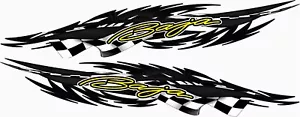 5' Set Baja Boat Graphics Decals stickers Wrap Vinyl Flags Other Colors Availble - Bild 1 von 1