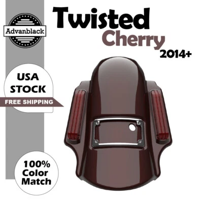 Advanblack Twisted Cherry Dominator Stretched Rear Fender For 2014+ Harley - Image 1 of 4