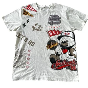 South Pole Herren XL Vintage Graphic Tee Weiß Y2K Bear Design - Bild 1 von 4
