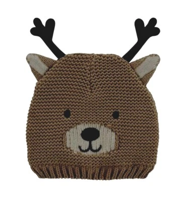 Carter's Baby Boys & Girls Knit Reindeer Hat 3-9 Months New Carters - Image 1 of 2