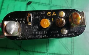 Circuit Breaker Avionics C6363-1-6A Klixon 3H900-6-1 6A 1pc - Picture 1 of 3