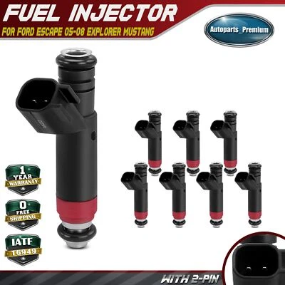 8x Fuel Injector for Ford Explorer 2006-2010 Escape Mustang Taurus Mercury Sable - Image 1 of 4