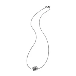 COLLANA UOMO BREIL BREILOGY TJ1751 CIONDOLO CON CRISTALLI SWAROVSKI NERI - Imagen 1 de 3