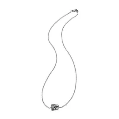 COLLANA UOMO BREIL BREILOGY TJ1751 CIONDOLO CON CRISTALLI SWAROVSKI NERI - Immagine 1 di 3