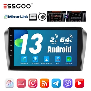 9" Android 13 2+64G Carplay Autoradio Für Mazda 3 2003-2009 GPS NAV RDS Wifi BT - Bild 1 von 15