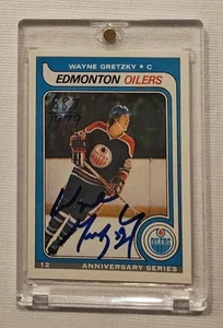 1992 O-Pee-Chee Wayne Gretzky Autographed Rookie Anniversary Series Card #12 - Picture 1 of 3