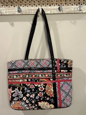 NUEVO Bolso de Mano Vera Bradley Retirado Zippidy Negro Azul Rojo Versalles Monedero Foto 1 de 4