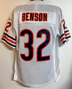 NFL Chicago Bears #32 Cedric Benson Reebok Football Trikot Herren Gr: M weiß gebraucht - Bild 1 von 12