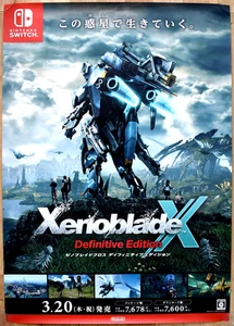 Xenoblade X: Definitive Edition RARE Switch 51.5cm x 73cm Japanese Promo Poster - Picture 1 of 2