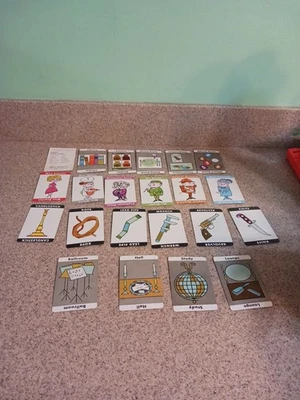 Vintage 1963 Clue Board Game Parker Brothers Replacement Cards ALL 21 Complete - Image 1 of 4