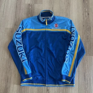 RARE Suzuki Jacket Genuine Australia Size L Blue Full Zip Motor Race NWOT - Picture 1 of 8