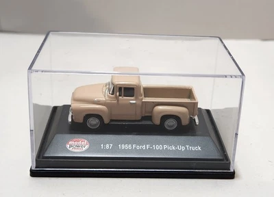 Model Power Minis HO 1956 Ford F-100 Pick-Up Truck (Tan) w/Display Case - Image 1 of 3
