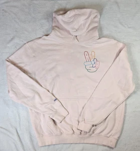 Adidas Originals Fleece Hooded Sweatshirt (Light Pink) - Men’s Large - Picture 1 of 3