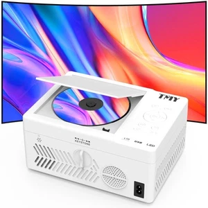 Bluetooth Projector with DVD Player Built in, 1080P Mini Projector, Portable ... - Picture 1 of 8