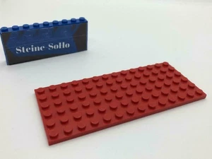 LEGO (c) 1x Plate 6x14 - 3456 - Red - Plate - Red - Picture 1 of 1