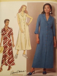 Button Front Dress Sewing Pattern Camp Collar Sleeveless Dress B6974 - Picture 1 of 2