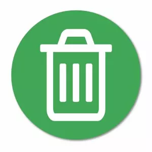 Trash Bin Recycle Sticker Decal Window Sign Graphic Bin Car Safety - Picture 1 of 1