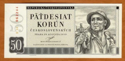 Czechoslovakia, 50 Korun, 1950, P-71b, UNC - Image 1 of 2
