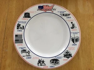 Vintage Syracuse China Millennium Dinner Plate 20th Century History Time Line - Picture 1 of 2