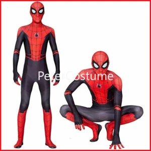 Mens Boys Spider-Man Far From Home Spiderman Costume Cosplay Jumpsuit Halloween - Picture 1 of 21