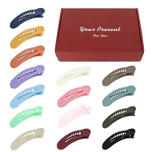 15PCS 4.37Inch Large Flat Hair Clips, Hair Claw Clips for Thick Hair, Alligator - Picture 1 of 12