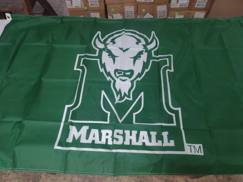 Officially Licensed NCAA Marshall Thundering Herd Team Logo 3' x 5' House Flag Cover