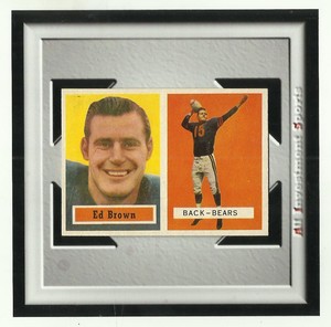 1957 Topps ED BROWN #43 NM **fabulous football card** TD89