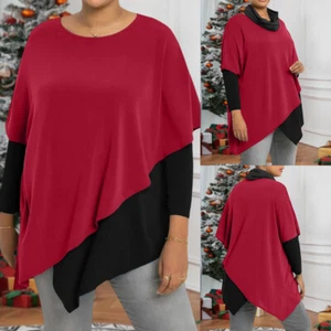 Plus Size Women Long Sleeve Tunic Tops Xmas Party T Shirt Ladies Casual Blouse - Picture 1 of 18