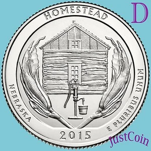 2015-D HOMESTEAD NATIONAL MONUMENT (NEBRASKA) QUARTER UNCIRCULATED U.S. MINT - Bild 1 von 2