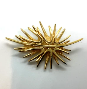 Vintage Coro Signed 1960s Midcentury MCM Atomic Space Age Starburst Pin Brooch - Foto 1 di 4