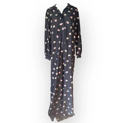 Maxi Vestido Floral Azul Lanvin De Colección Talla 10 Foto 1 de 4