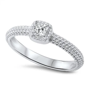 Nugget Cluster Clear CZ Wholesale Ring New .925 Sterling Silver Band Sizes 4-10 - Picture 1 of 2