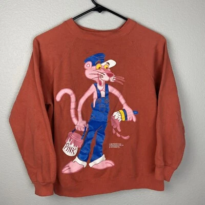 Sudadera Pullover Vintage RARA Rosa Pantera 1996 Para Mujer Talla Pequeña S Foto 1 de 4