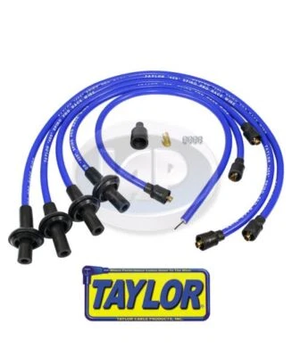 10.4MM TAYLOR BLUE 409 SPIRO PRO SPARK PLUG WIRES  VOLKSWAGEN BUG BUS GHIA SUPER - Image 1 of 3