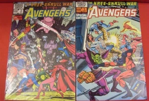 KREE-SKRULL WAR AVENGERS 1 2 MARVEL COMIC SET COMPLETE THOMAS BUSCEMA 1983 VF+ - Imagen 1 de 1