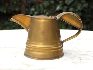 ANTIQUE BRASS SMALL MILK JAR PITCHER - Picture 1 of 15