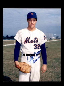 Jon Matlack 1972 NL Signed 8x10 Photo New York Mets Autograph - Picture 1 of 2
