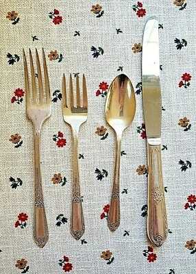 Vintage Wm. Cubiertos de plata Rogers COTILLION 1937 ELECCIÓN reemplazos Foto 1 de 4