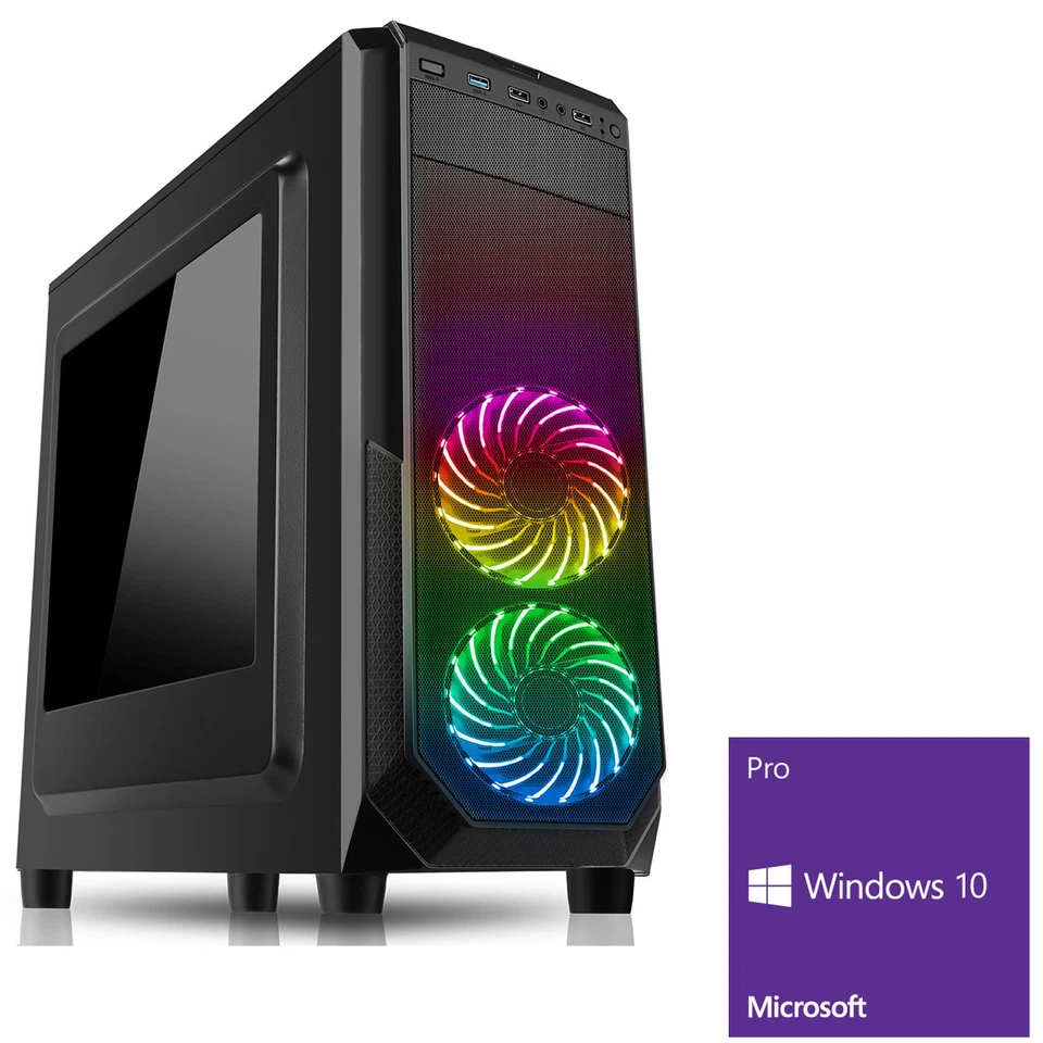 Ultra Fast AMD Gaming Computer Desktop PC Radeon 16GB USB3 Windows 10 Pro C - Image 1 of 1