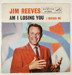 Jim Reeves - I Missed Me / Am I Losing You - Country Pop 45 RPM Picture Sleeve - Picture 1 of 8
