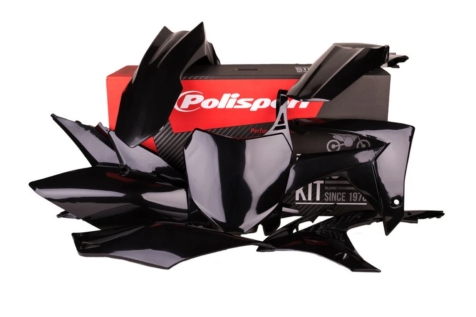 Polisport Plastic Kit Set Replacement Black CRF250R 2014-2017 CRF450R 2013-2016  - Image 1 of 1