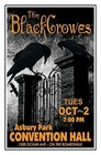 THE BLACK CROWES 2001  Concert Poster  ASBURY PARK NJ CONVENTION HALL Gig Poster